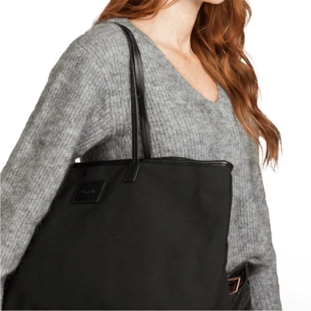 NWOT Cleobella Black Canvas Tote New in Bag - Picture 5 of 7